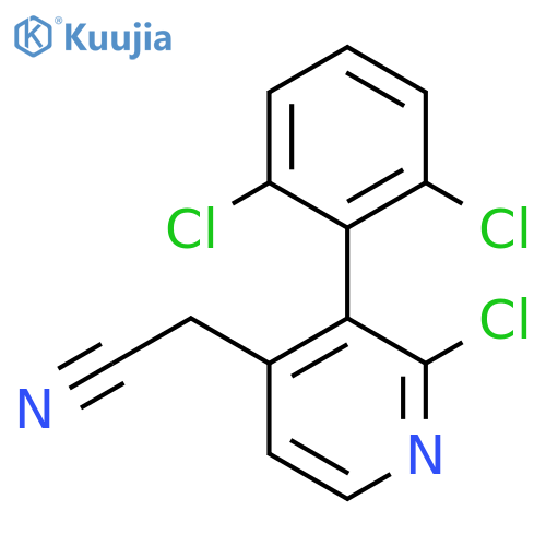 2-Chloro-3-(2,6-dichlorophenyl)pyridine-4-acetonitrile structure