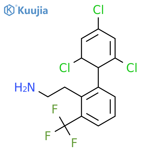 2-[2-(2,4,6-Trichlorocyclohexa-2,4-dienyl)-6-trifluoromethyl-phenyl]-ethylamine structure