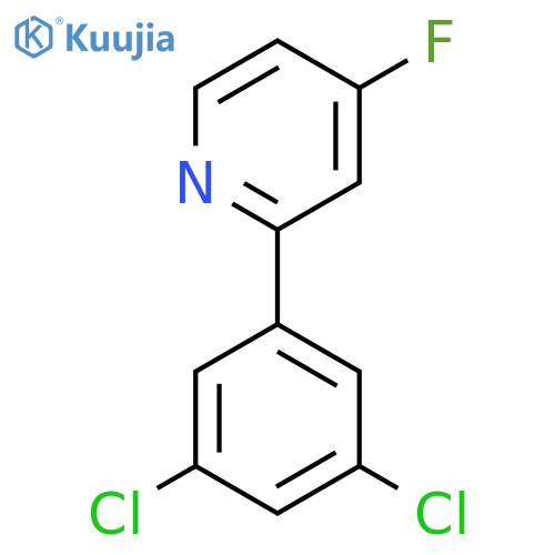 2-(3,5-Dichlorophenyl)-4-fluoropyridine structure