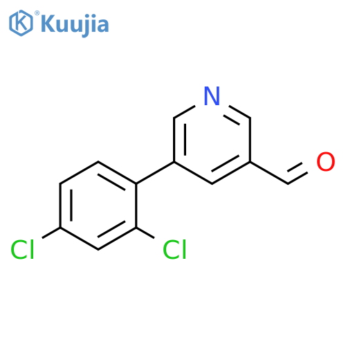 5-(2,4-Dichlorophenyl)nicotinaldehyde structure