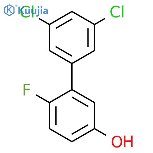 3',5'-Dichloro-6-fluoro-biphenyl-3-ol structure