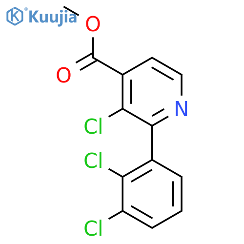 Methyl 3-chloro-2-(2,3-dichlorophenyl)isonicotinate structure