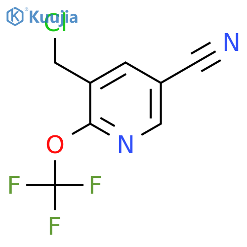 3-(Chloromethyl)-5-cyano-2-(trifluoromethoxy)pyridine structure