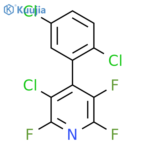 3-Chloro-4-(2,5-dichlorophenyl)-2,5,6-trifluoropyridine structure