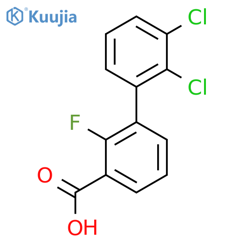 2',3'-Dichloro-2-fluoro-biphenyl-3-carboxylic acid structure