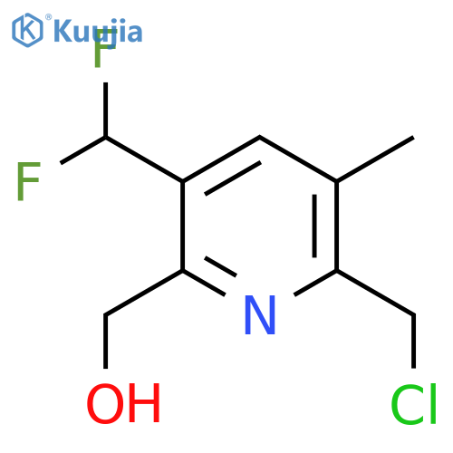 2-(Chloromethyl)-5-(difluoromethyl)-3-methylpyridine-6-methanol structure