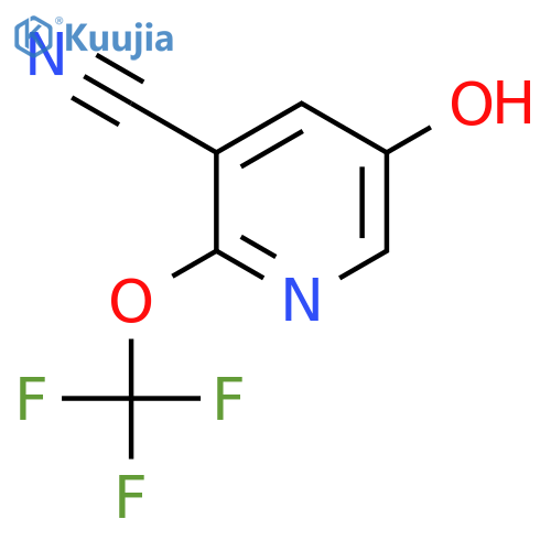 3-Cyano-5-hydroxy-2-(trifluoromethoxy)pyridine structure