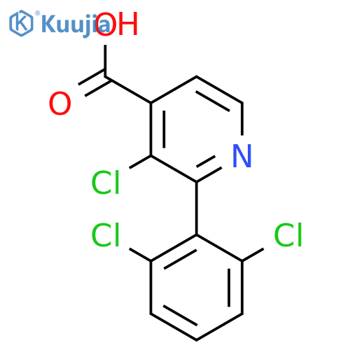 3-Chloro-2-(2,6-dichlorophenyl)isonicotinic acid structure