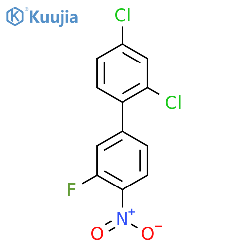 2,4-Dichloro-3'-fluoro-4'-nitro-biphenyl structure