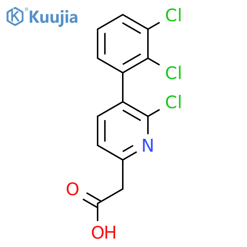 2-Chloro-3-(2,3-dichlorophenyl)pyridine-6-acetic acid structure