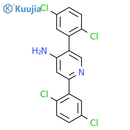 4-Amino-2,5-bis(2,5-dichlorophenyl)pyridine structure