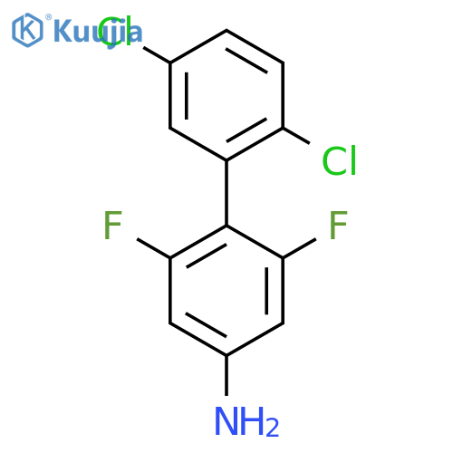2',5'-Dichloro-2,6-difluoro-biphenyl-4-ylamine structure