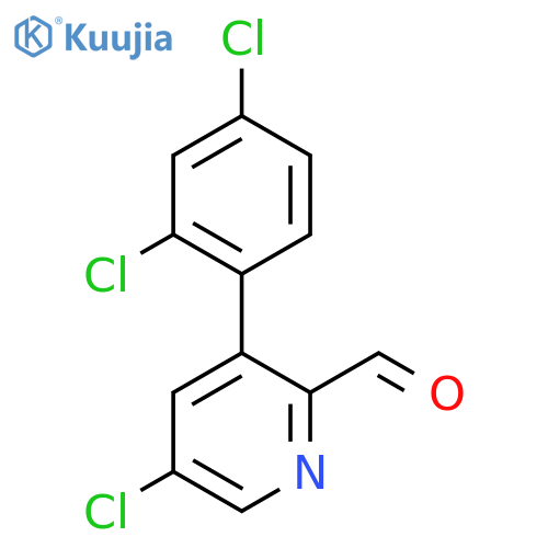 5-Chloro-3-(2,4-dichlorophenyl)picolinaldehyde structure