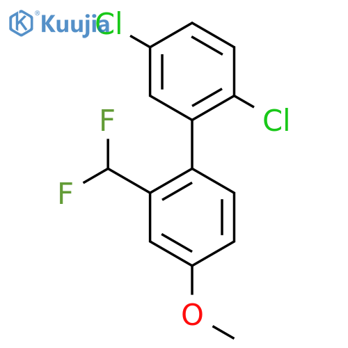 2'-Difluoromethyl-2,5-dichloro-4'-methoxy-biphenyl structure