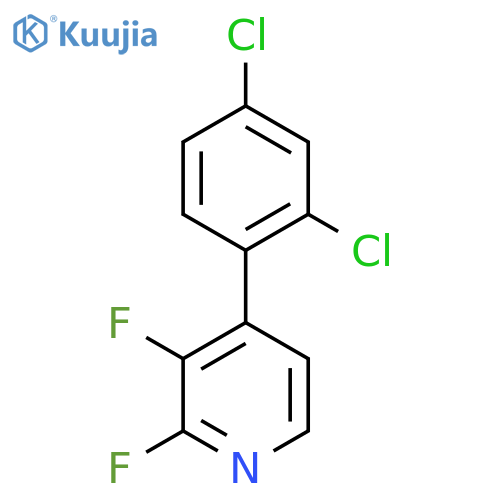 4-(2,4-Dichlorophenyl)-2,3-difluoropyridine structure