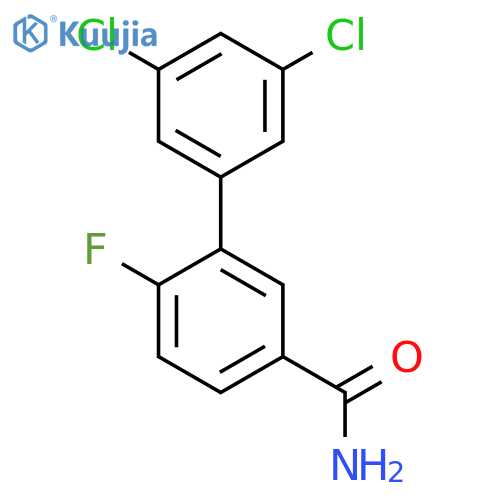 3',5'-Dichloro-6-fluoro-biphenyl-3-carboxylic acid amide structure