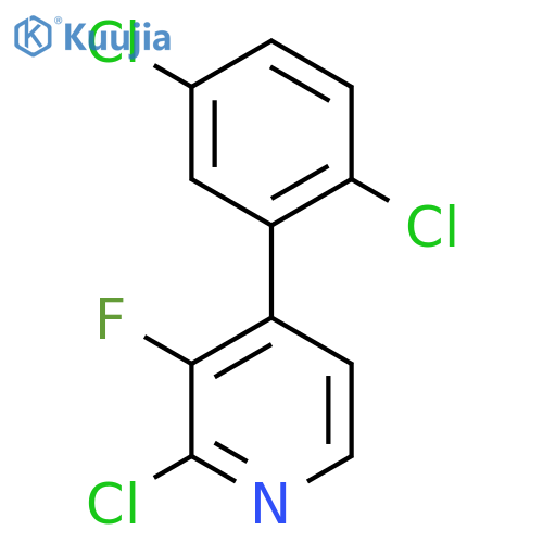 2-Chloro-4-(2,5-dichlorophenyl)-3-fluoropyridine structure
