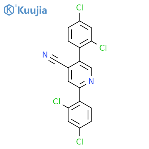 2,5-Bis(2,4-dichlorophenyl)isonicotinonitrile structure