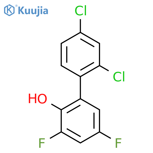 2',4'-Dichloro-3,5-difluoro-biphenyl-2-ol structure