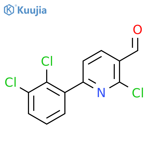 2-Chloro-6-(2,3-dichlorophenyl)nicotinaldehyde structure