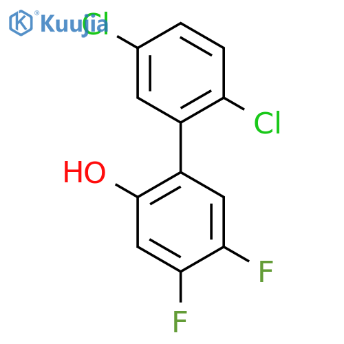 2',5'-Dichloro-4,5-difluoro-biphenyl-2-ol structure
