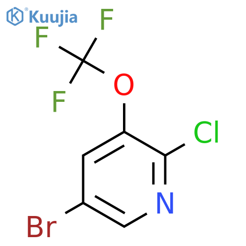 5-Bromo-2-chloro-3-(trifluoromethoxy)pyridine structure