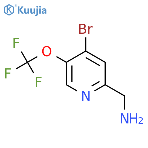 2-(Aminomethyl)-4-bromo-5-(trifluoromethoxy)pyridine structure
