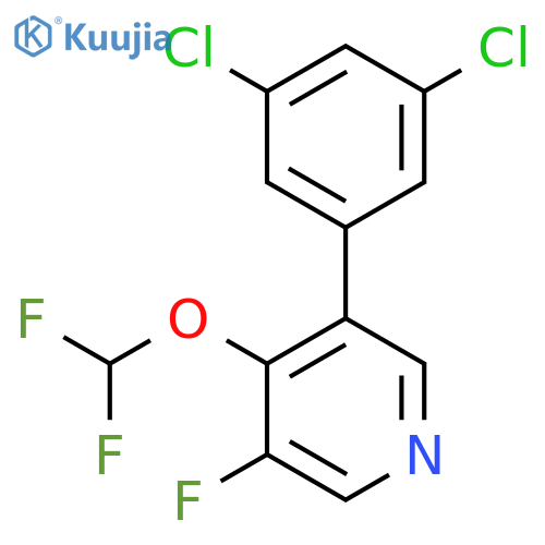 3-(3,5-Dichlorophenyl)-4-(difluoromethoxy)-5-fluoropyridine structure