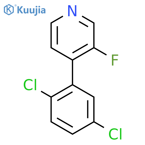 4-(2,5-Dichlorophenyl)-3-fluoropyridine structure