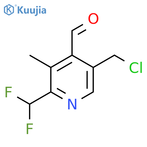 5-(Chloromethyl)-2-(difluoromethyl)-3-methylpyridine-4-carboxaldehyde structure