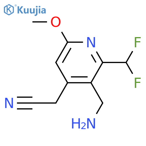 3-(Aminomethyl)-2-(difluoromethyl)-6-methoxypyridine-4-acetonitrile structure