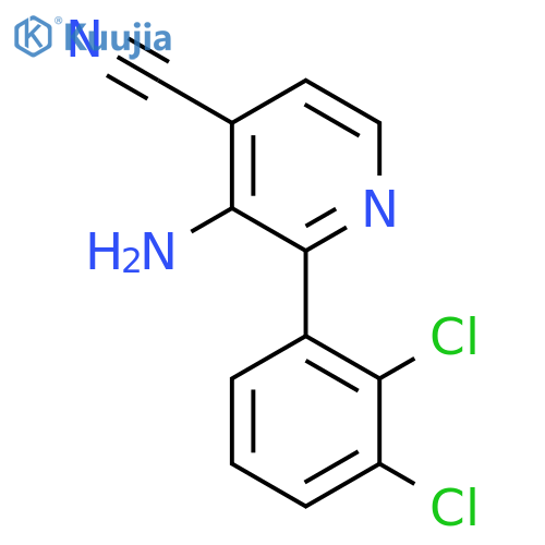 3-Amino-2-(2,3-dichlorophenyl)isonicotinonitrile structure