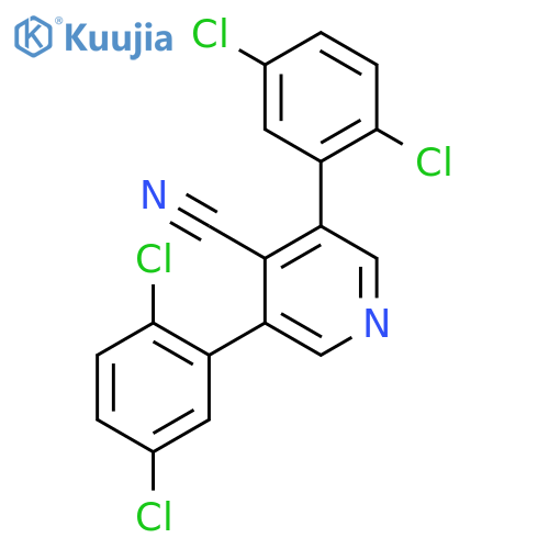 3,5-Bis(2,5-dichlorophenyl)isonicotinonitrile structure