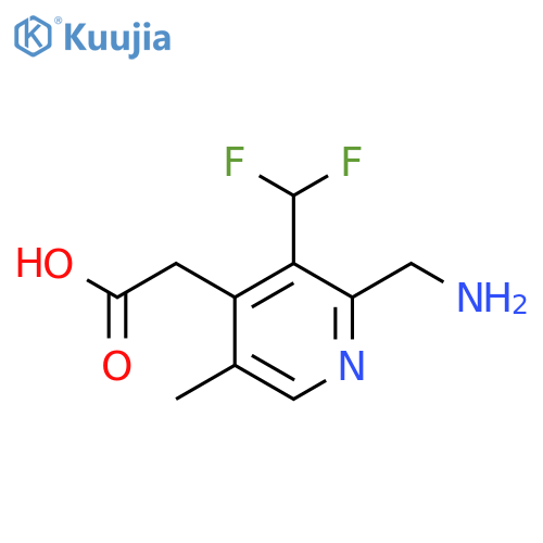 2-(Aminomethyl)-3-(difluoromethyl)-5-methylpyridine-4-acetic acid structure