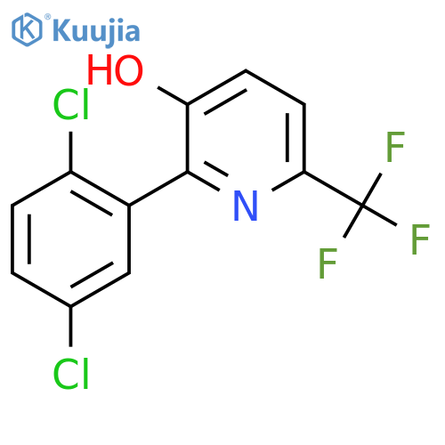 2-(2,5-Dichlorophenyl)-3-hydroxy-6-(trifluoromethyl)pyridine structure