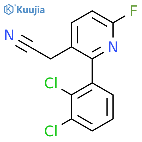 2-(2,3-Dichlorophenyl)-6-fluoropyridine-3-acetonitrile structure