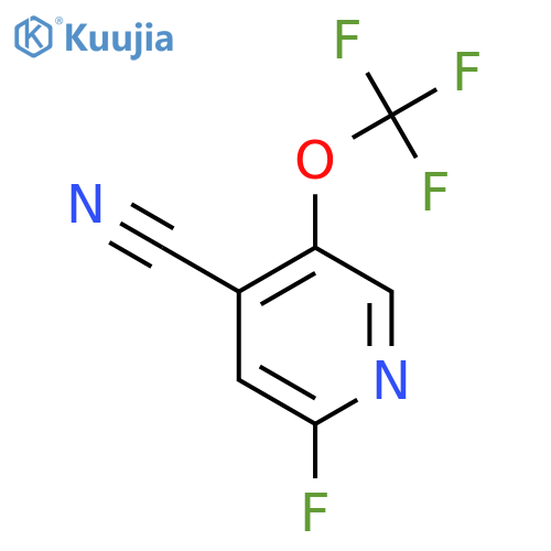 4-Cyano-2-fluoro-5-(trifluoromethoxy)pyridine structure
