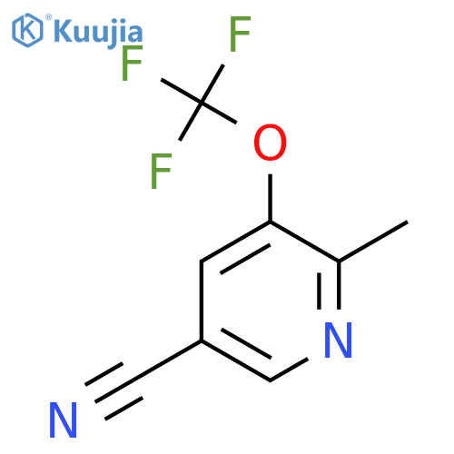 5-Cyano-2-methyl-3-(trifluoromethoxy)pyridine structure