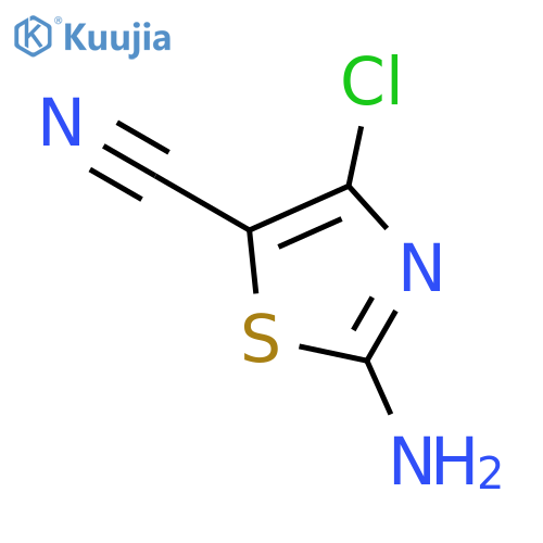 2-Amino-4-chlorothiazole-5-carbonitrile structure