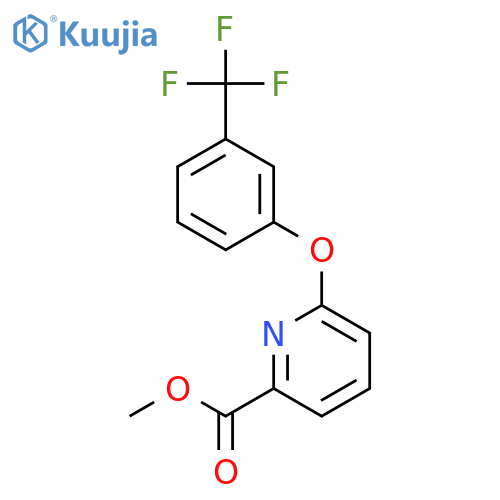2-Pyridinecarboxylic acid, 6-[3-(trifluoromethyl)phenoxy]-, methyl ester structure