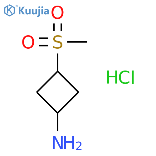 trans-3-methylsulfonylcyclobutylamine structure