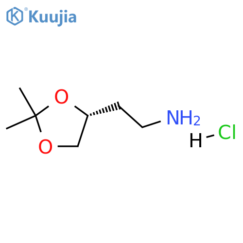 (R)-2-(2,2-DIMETHYL-1,3-DIOXOLAN-4-YL)ETHANAMINE HCL structure