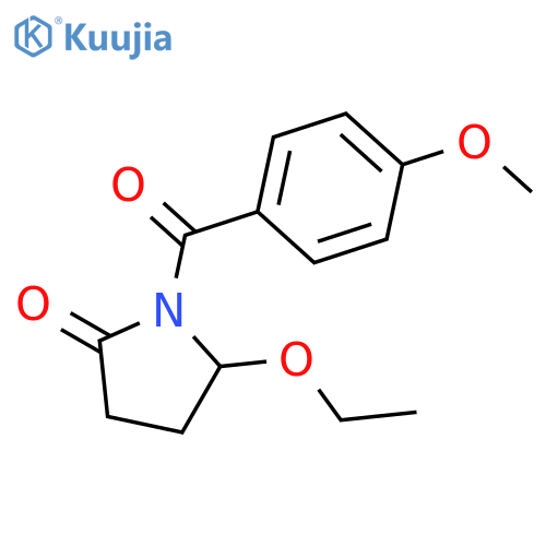 5-ethoxy-1-[(4-methoxyphenyl)carbonyl]pyrrolidin-2-one structure