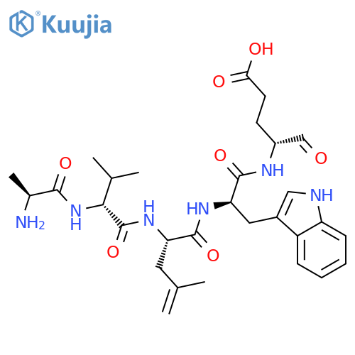 Cyclo(L-alanyl-D-valyl-L-leucyl-D-tryptophyl-D-a-glutamyl) structure