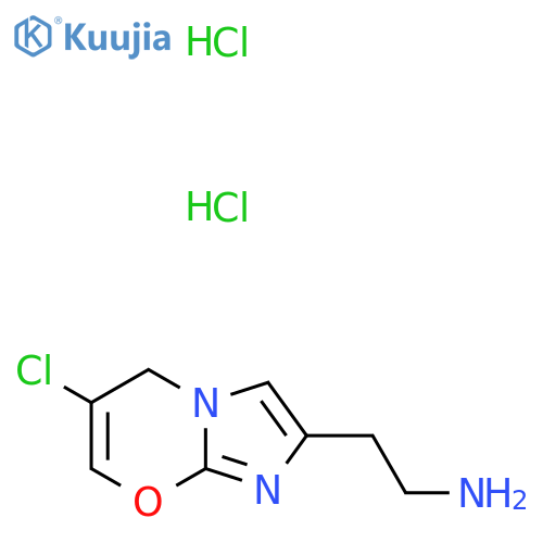 2-(6-Chloro-5H-imidazo[2,1-b][1,3]oxazin-2-yl)ethanamine dihydrochloride structure