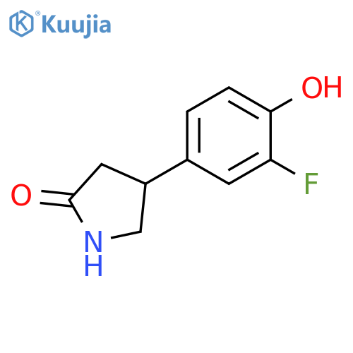4-(3-fluoro-4-hydroxyphenyl)pyrrolidin-2-one structure