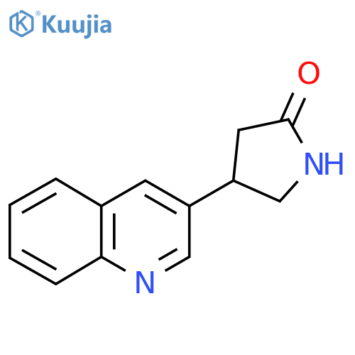 4-(quinolin-3-yl)pyrrolidin-2-one structure