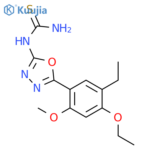 Thiourea, [5-(4-ethoxy-5-ethyl-2-methoxyphenyl)-1,3,4-oxadiazol-2-yl]- structure