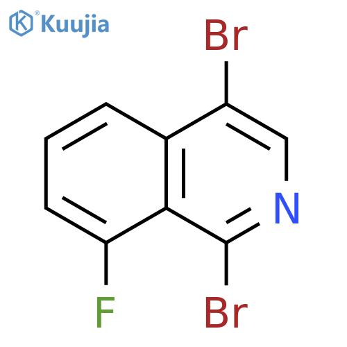 Isoquinoline, 1,4-dibromo-8-fluoro- structure
