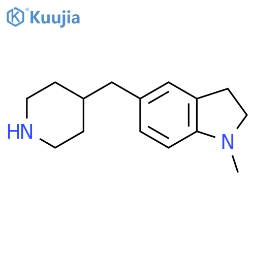 1-methyl-5-(piperidin-4-yl)methyl-2,3-dihydro-1H-indole structure